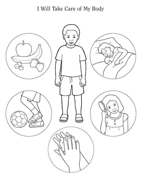 healthy habits coloring pages ideas coloringfile