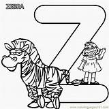 Coloring Zebra Sesame Street Pages Prairie Letter Printable Abc Alphabet Dawn Learning Letters Buchstaben Malvorlagen Alphabets Print Con Letra La sketch template