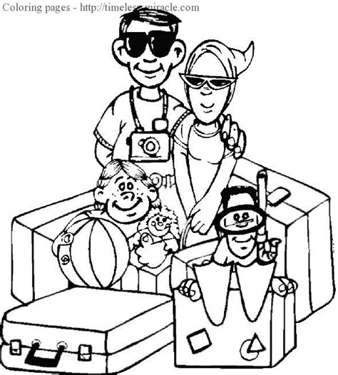 summer vacation coloring pages timeless miraclecom