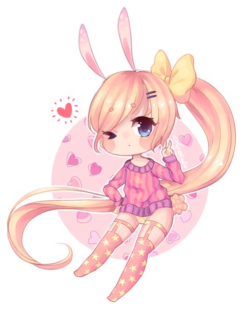 cute chibi bunny girl wallpapers top  cute chibi bunny girl