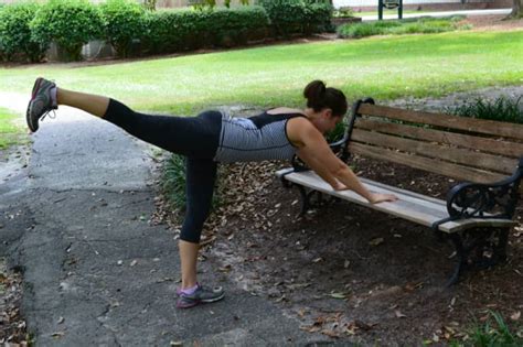 Bodyweight Exercises Outdoor Bench Workout Mindbodygreen