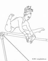 Gymnastique Barres Artistique Gymnastics Coloriages sketch template
