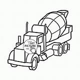 Coloring Wuppsy Cement Mixer sketch template