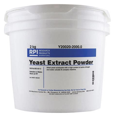 rpi yeast extract powder  kg  ea gey  grainger