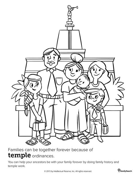 family   temple primary coloring page  kids lds mocas