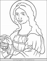 Mary Magdalene Coloring St Saint Kids Anne Has Jesus Magdalen Printables She Thecatholickid Catholic Helper sketch template