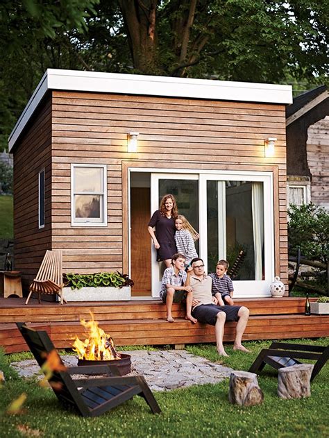 family builds  tiny backyard studio    tinier