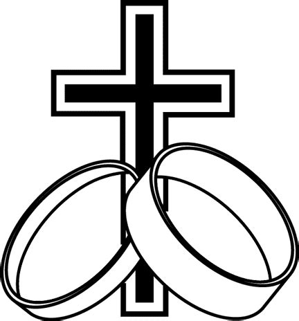christian wedding symbols clipart
