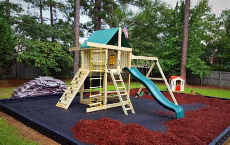 Swing Set Surface Material What To Put Under Your Playset The