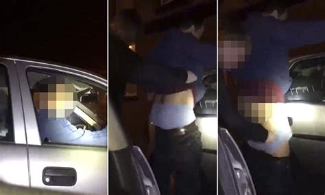 Video Shows Fake Police Pranksters Strip Search Man Daily Mail Online