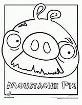 Angry Moustache sketch template