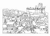 Village Medieval Drawing Sketch Town Deviantart Simple Small Coloring Castle Pages Drawings Colour Landscape Template Paintingvalley Paintings Explore Sketches Landscaping sketch template