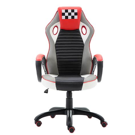 ergonomic racing style pu leather gaming chair  home  office