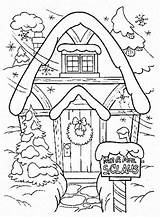 Coloring House Gingerbread Christmas Pages Santa Whoville Houses Colouring Printable Amazing Sheets Claus Kids Book Size Google Print Netart Missus sketch template