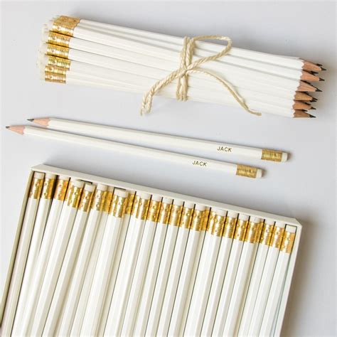 large white pencil pack  labels