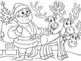 Reindeer Coloring4free sketch template