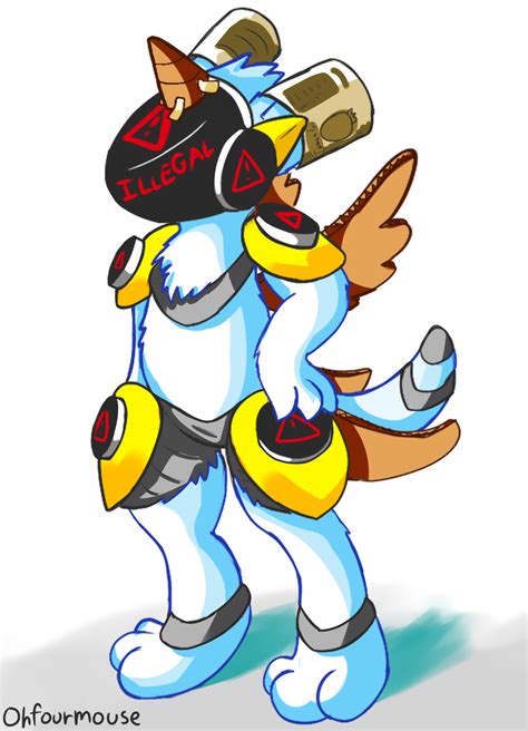 illegal protogen cosplay art by me furry