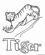 Coloring Pages Alphabet Letter Pre Tiger Color Abc Activity Printables Printable Easy Sheet Print Drawing Letters Sheets Objects Simple Popular sketch template