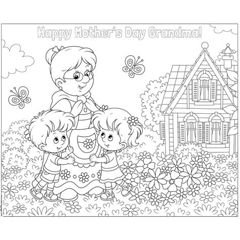 happy mothers day grandma coloring pages  kapoemaoli