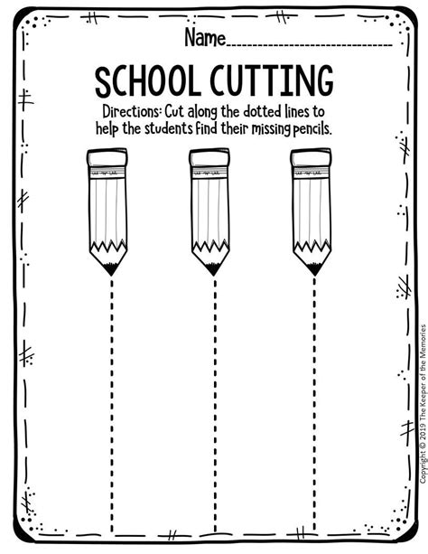 printable cutting worksheets  preschoolers lexias blog cutting