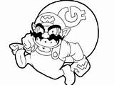 Wario Lineart Craftwhack Coloringonly sketch template