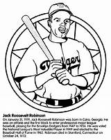 Jackie Robinson Coloring Pages Baseball Player Giants Print Printable History Activities Drawing Sf Crayola Preschool Month Color Kids Worksheets Facts sketch template