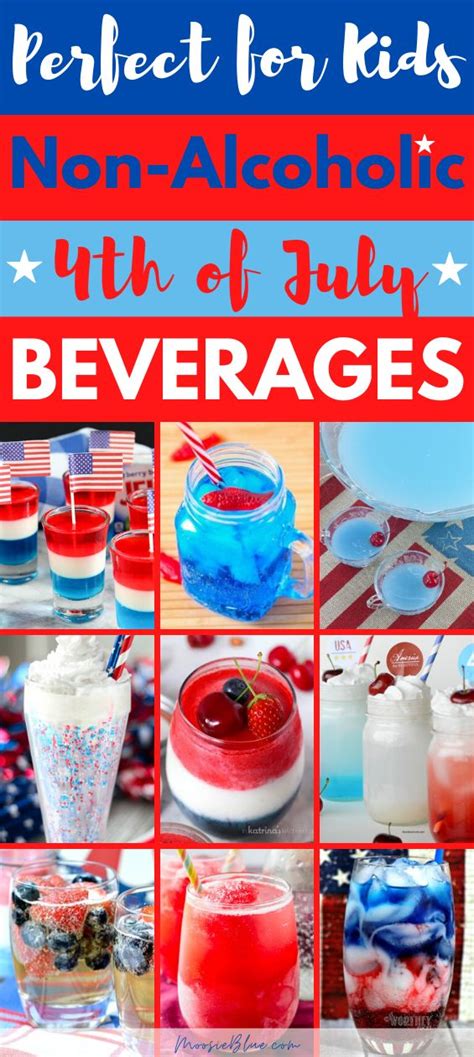Non Alcoholic 4th Of July Drinks Moosie Blue Fourth Of July Drinks