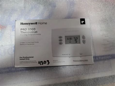 honeywell thdh pro  digital volt programmable thermostat  picclick