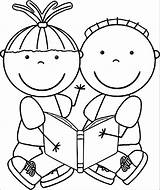 Reading Coloring Pages Books Kids Color Printable Getcolorings sketch template