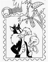 Coloring Pages Sylvester Cat Popular sketch template