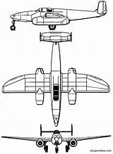Heinkel Blueprintbox Blueprint 111z Aerofred sketch template