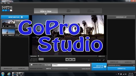 gopro studio beginner tutorial  started  basics youtube