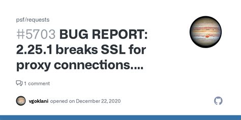bug report  breaks ssl  proxy connections reverting