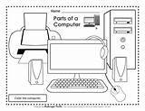 Computer Parts Printables Preview sketch template