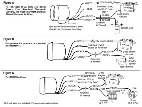 pro comp tach wiring diagram