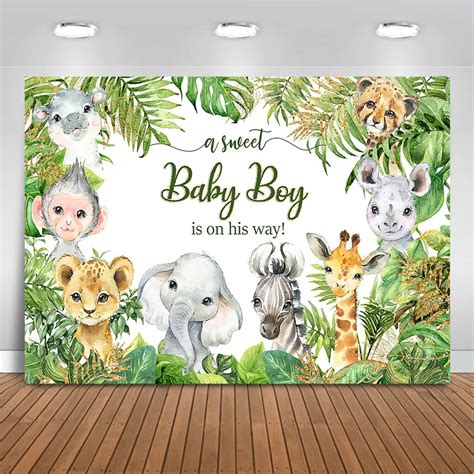 buy mocasafari baby shower backdrop jungle animals baby shower