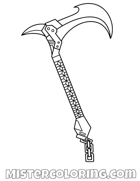 skin tracker pickaxe fortnite coloring page coloring pages  kids