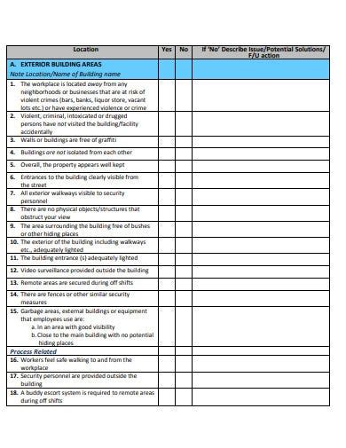 Free 6 Security Assessment Checklist Templates In Pdf Free And Premium