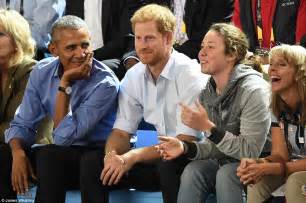 barack obama joins prince harry at the invictus games daily mail online