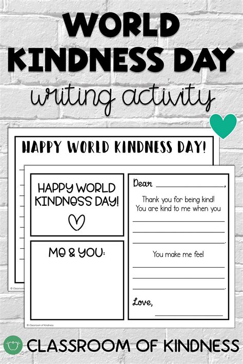 kindness letter template