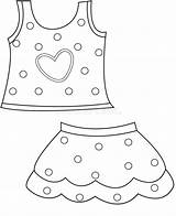 Roupas Kleidungs Farbtonseite Roupa Kleurende Kledings Coloritura Useful Abbildung Illustrationen sketch template