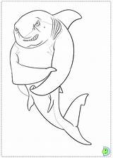 Shark Tale Coloring Dinokids Close Library Clipart Line sketch template