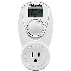 hvacr controls thermostats plug  thermostat control  heat  analog