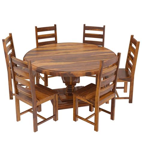 cloverdale solid wood  dining table   chairs set