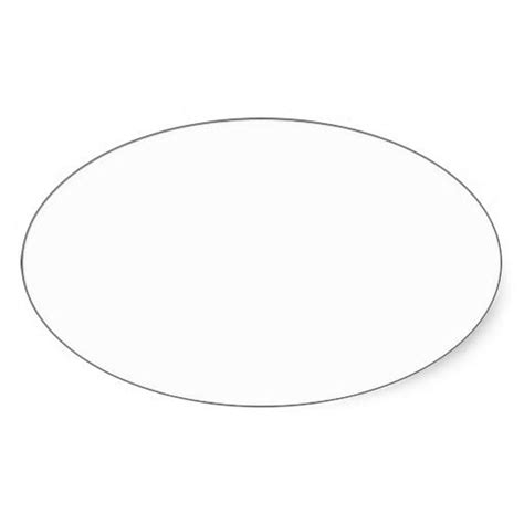 blank oval sticker