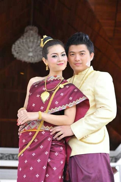 Laos Sinh Laos Wedding Traditional Outfits Cambodian