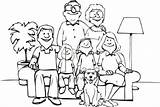 Family Clipart Clip Extended Dog Drawing Coloring Pages Children Royalty Grandparents Sister Mother Parents Portrait Three Father Transparent Brother Cliparts sketch template