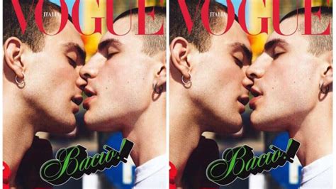 The Latest Issue Of Italian Vogue Features Same Sex Kissing Sbs Voices