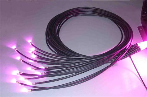 Fiber Optic Lighting Cable End Glow Cable With Jacket Fiber Optic