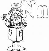 Nurse Coloring Kids Pages Drawing Colouring College Male Color Print Preschool Cliparts Clipart Printable School Police Nurses Nursing Station Getcolorings sketch template